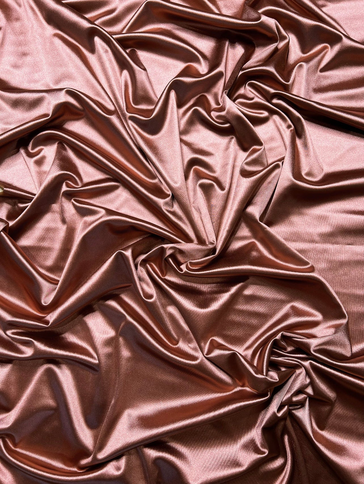 Shiny Nylon Spandex Rusty Rose