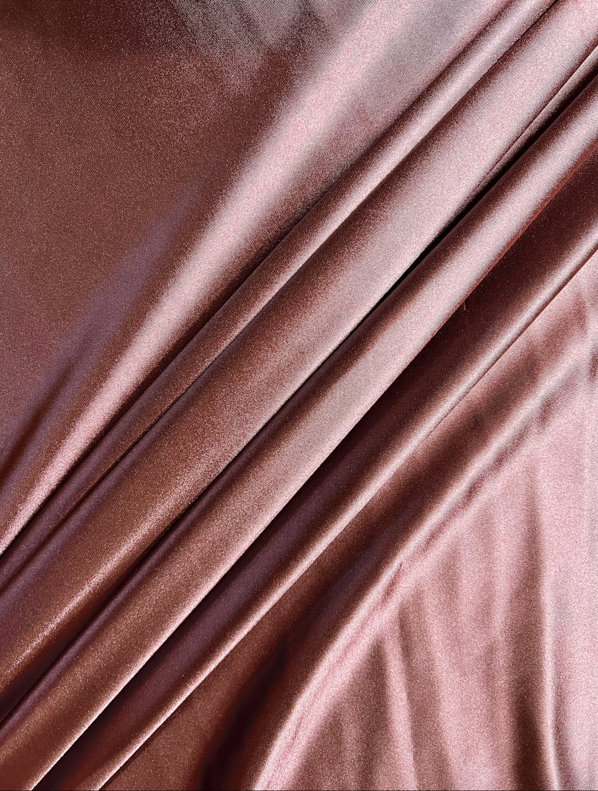 Shiny Nylon Spandex Rusty Rose