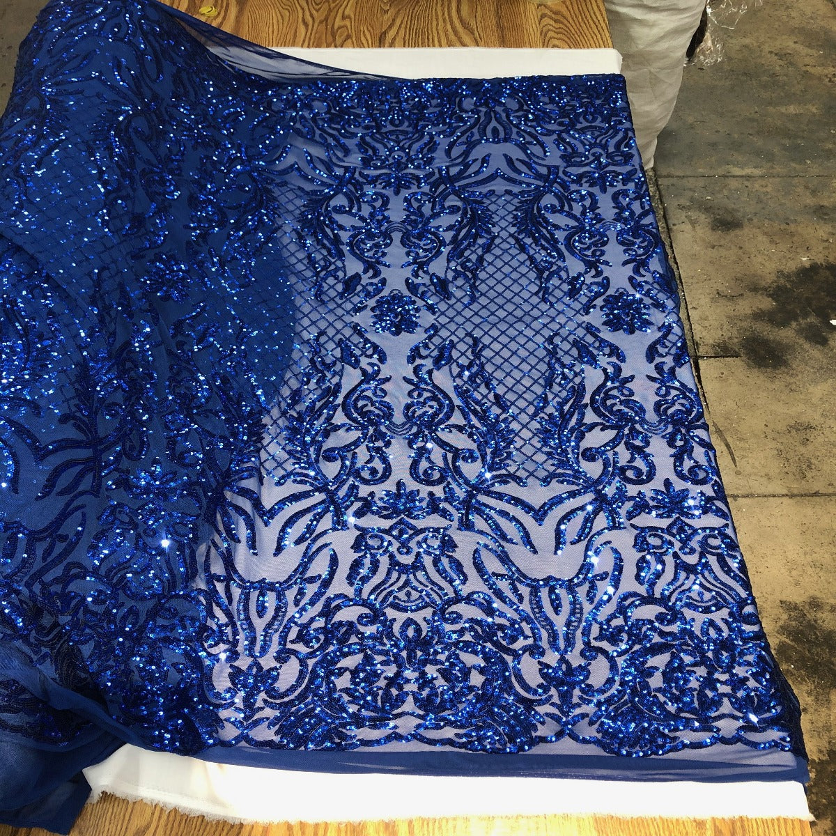Stretch Sequins Fabric Luna Sequin Mesh
