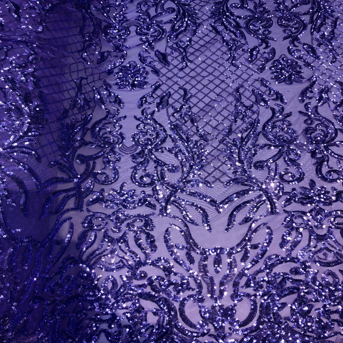 Stretch Sequins Fabric Luna Sequin Mesh