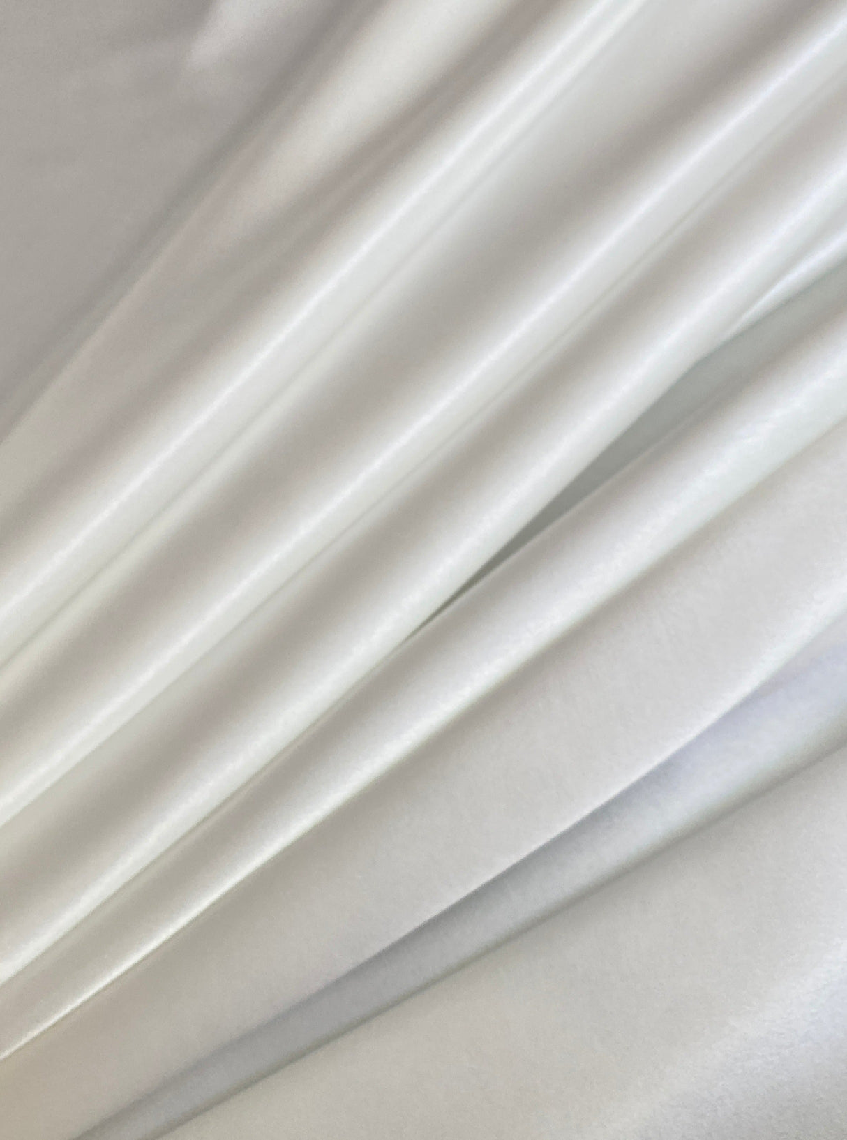 Off White Stretch Satin