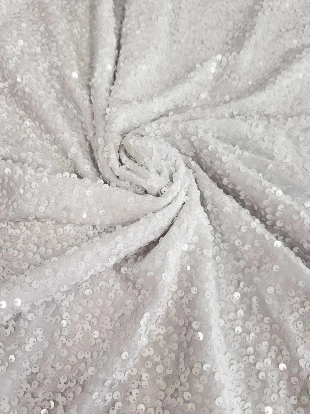 Sequin Velvet White