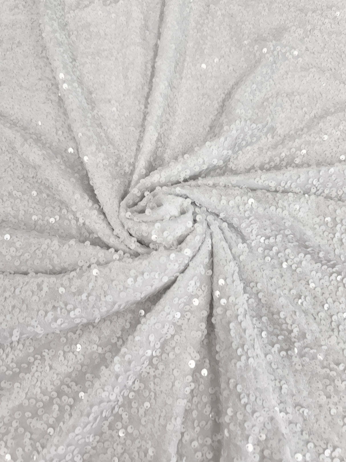 Sequin Velvet White