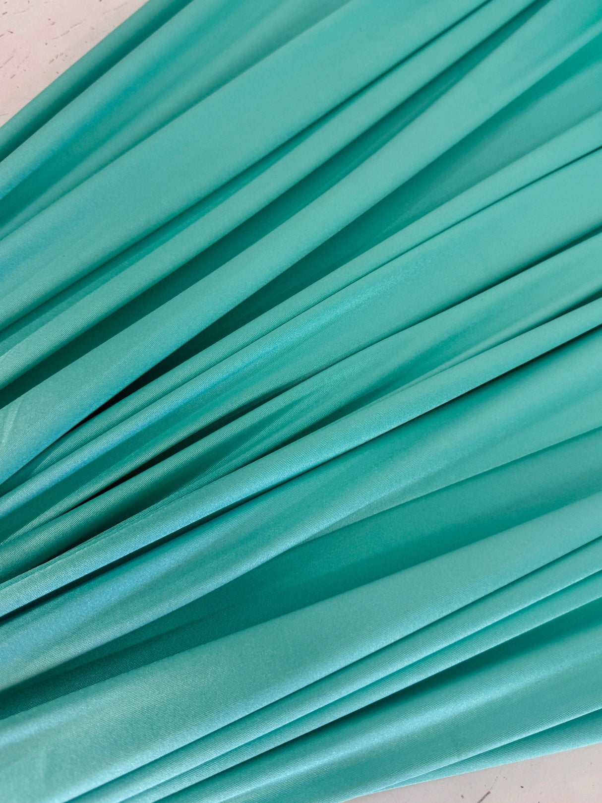 Shiny Nylon Spandex Tiffany Blue