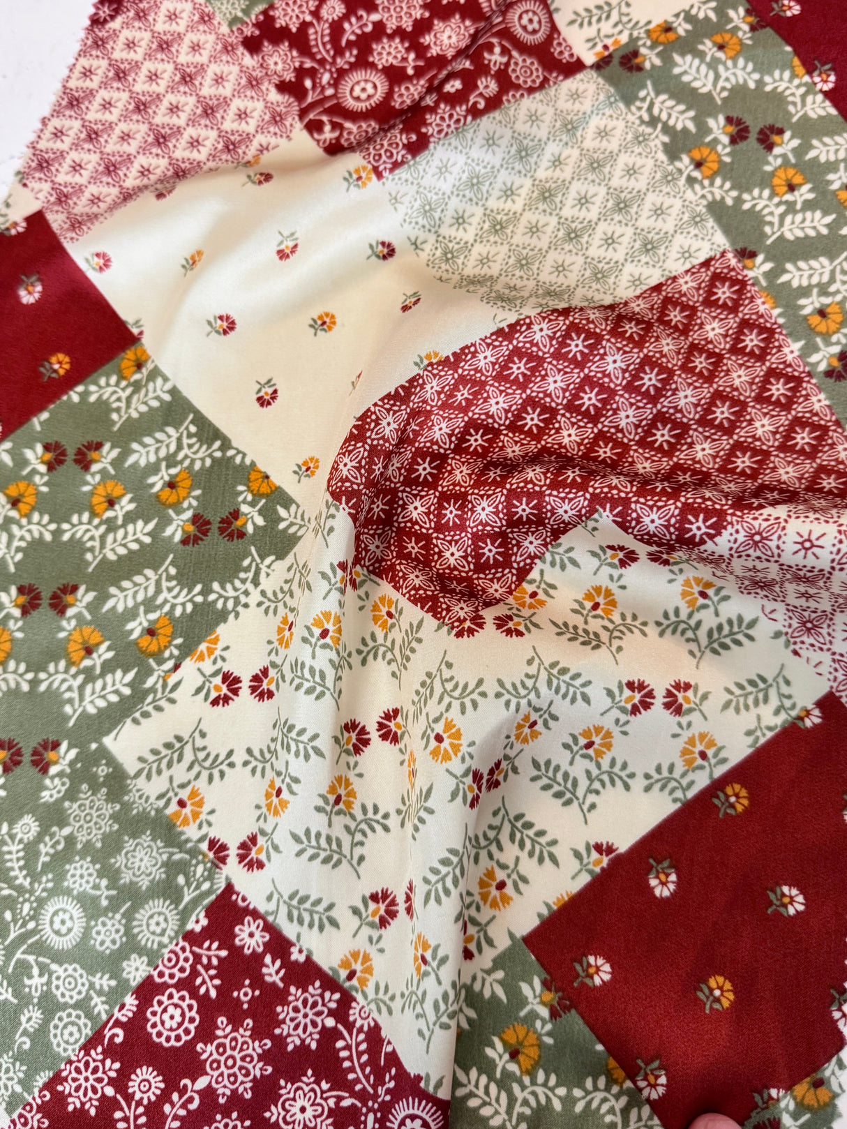 Printed Satin Floral Multicolor