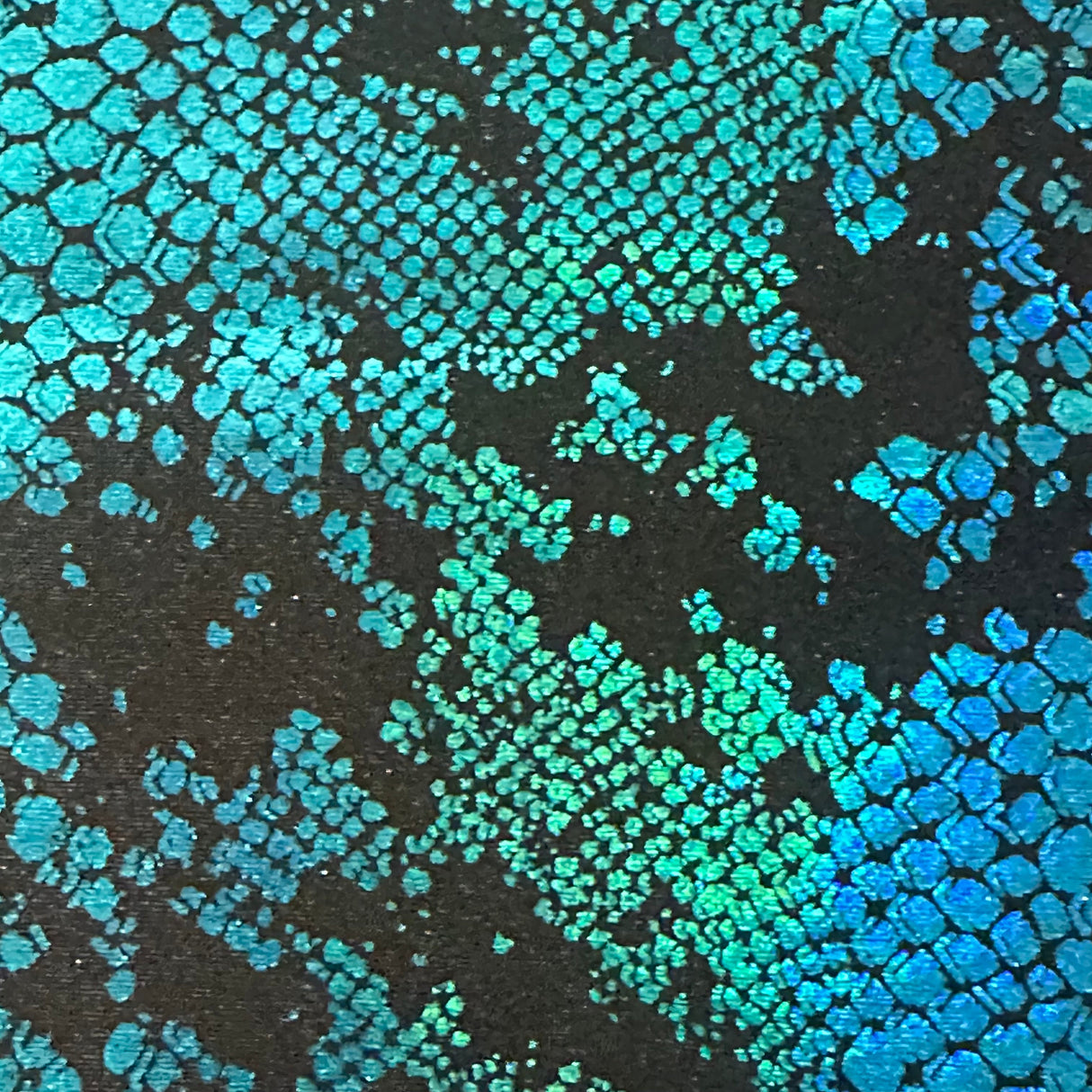 Hologram Tricot Nylon Spandex Fabric Viper Snake 60"