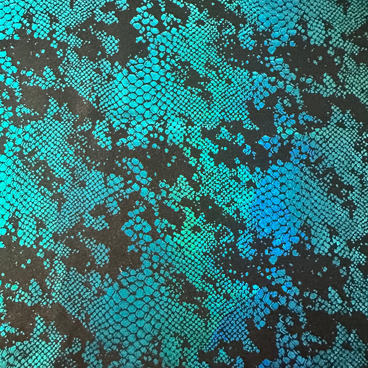 Hologram Tricot Nylon Spandex Fabric Viper Snake 60"