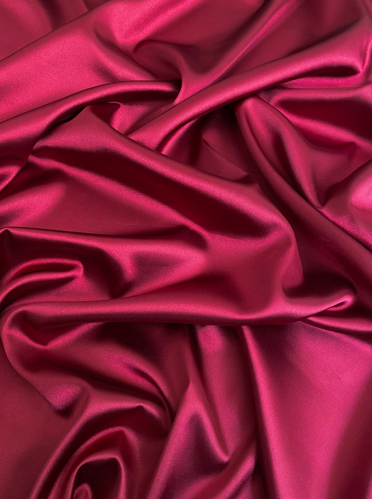 Stretch Satin Cranberry