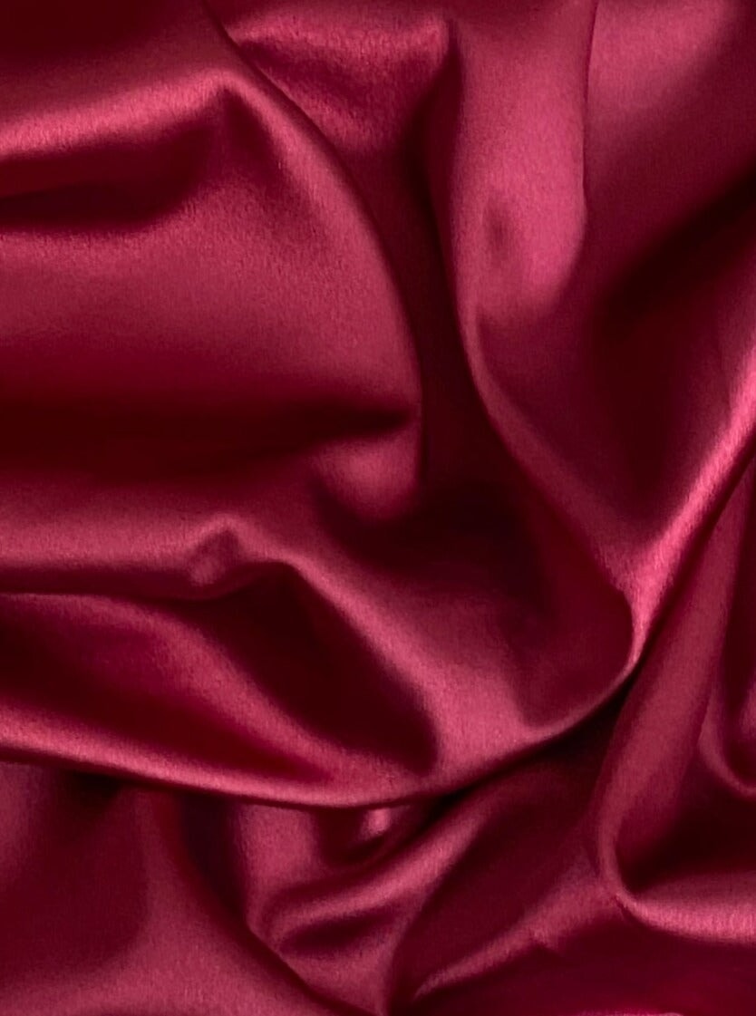 Stretch Satin Cranberry