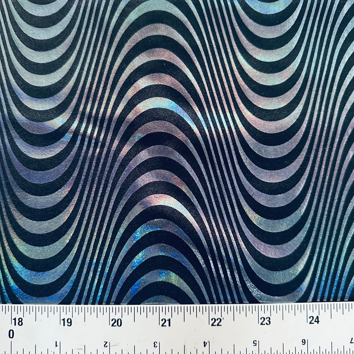Nylon Spandex Hologram Tricot Fabric 4-Way Stretch