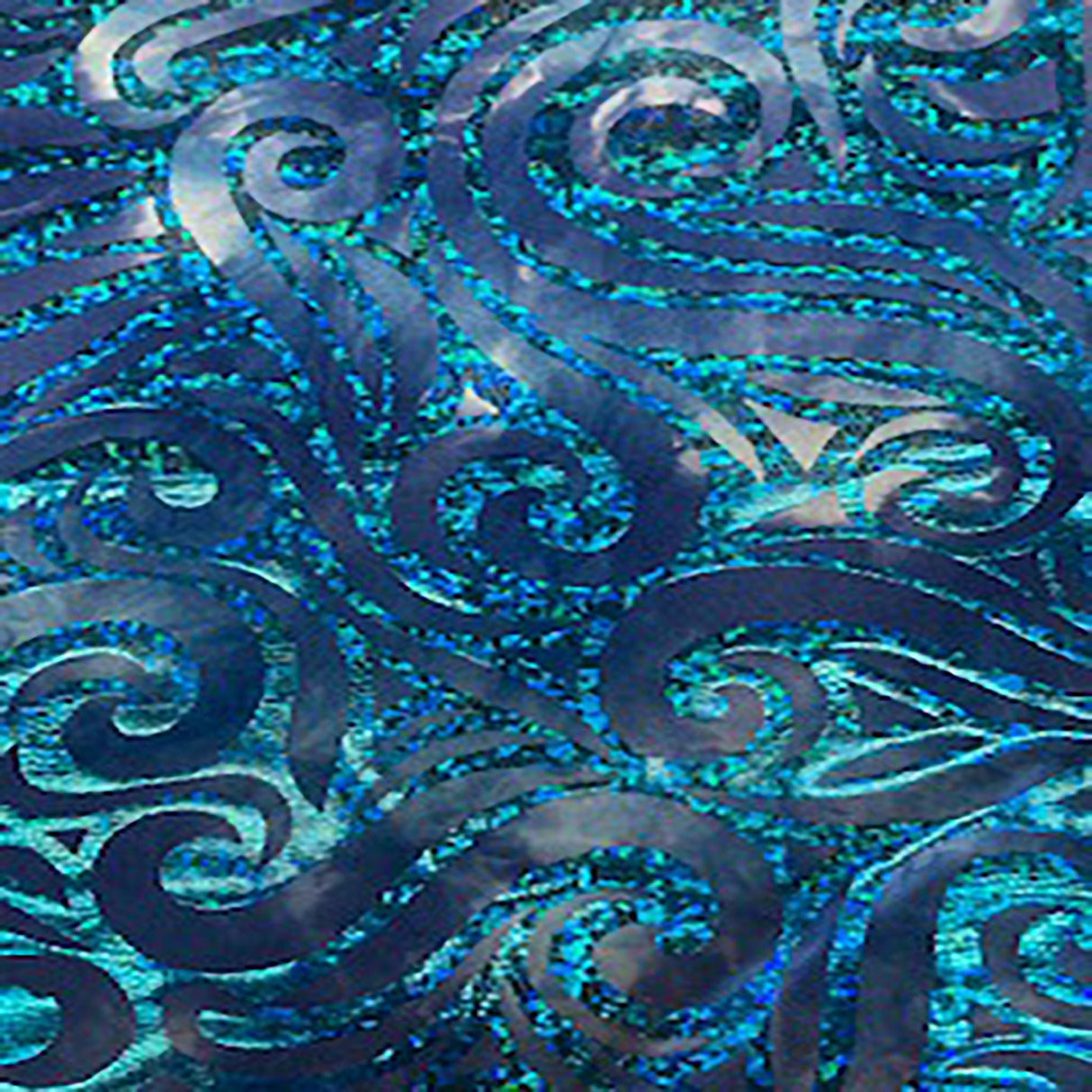 Nylon Spandex Tie Dye Paisley Snake Fabric