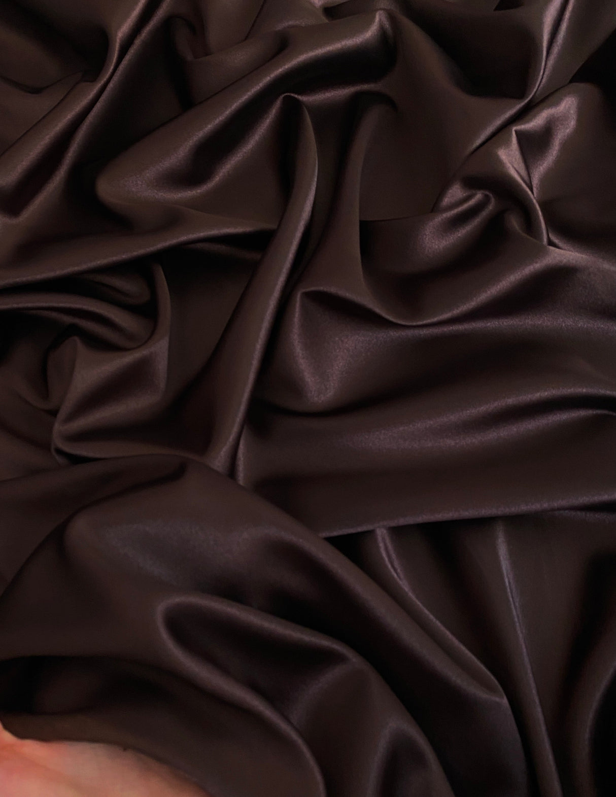 Stretch Satin Dark Chocolate