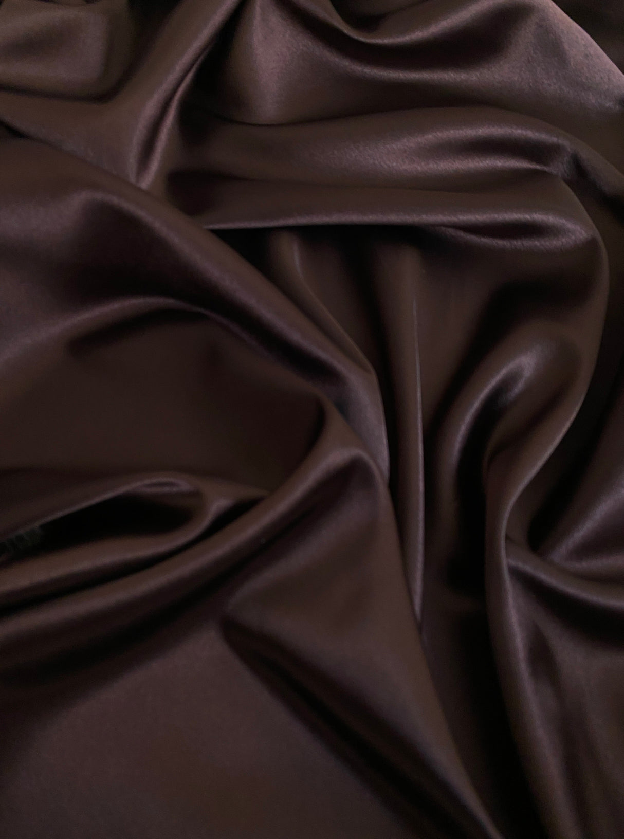 Stretch Satin Dark Chocolate