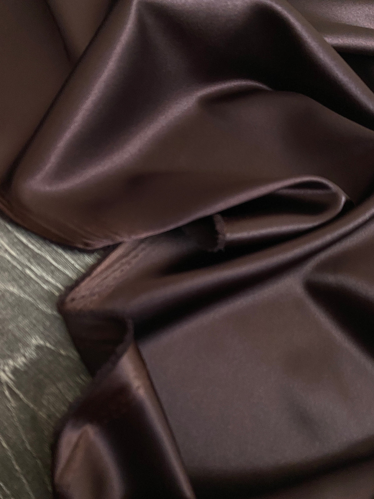 Stretch Satin Dark Chocolate