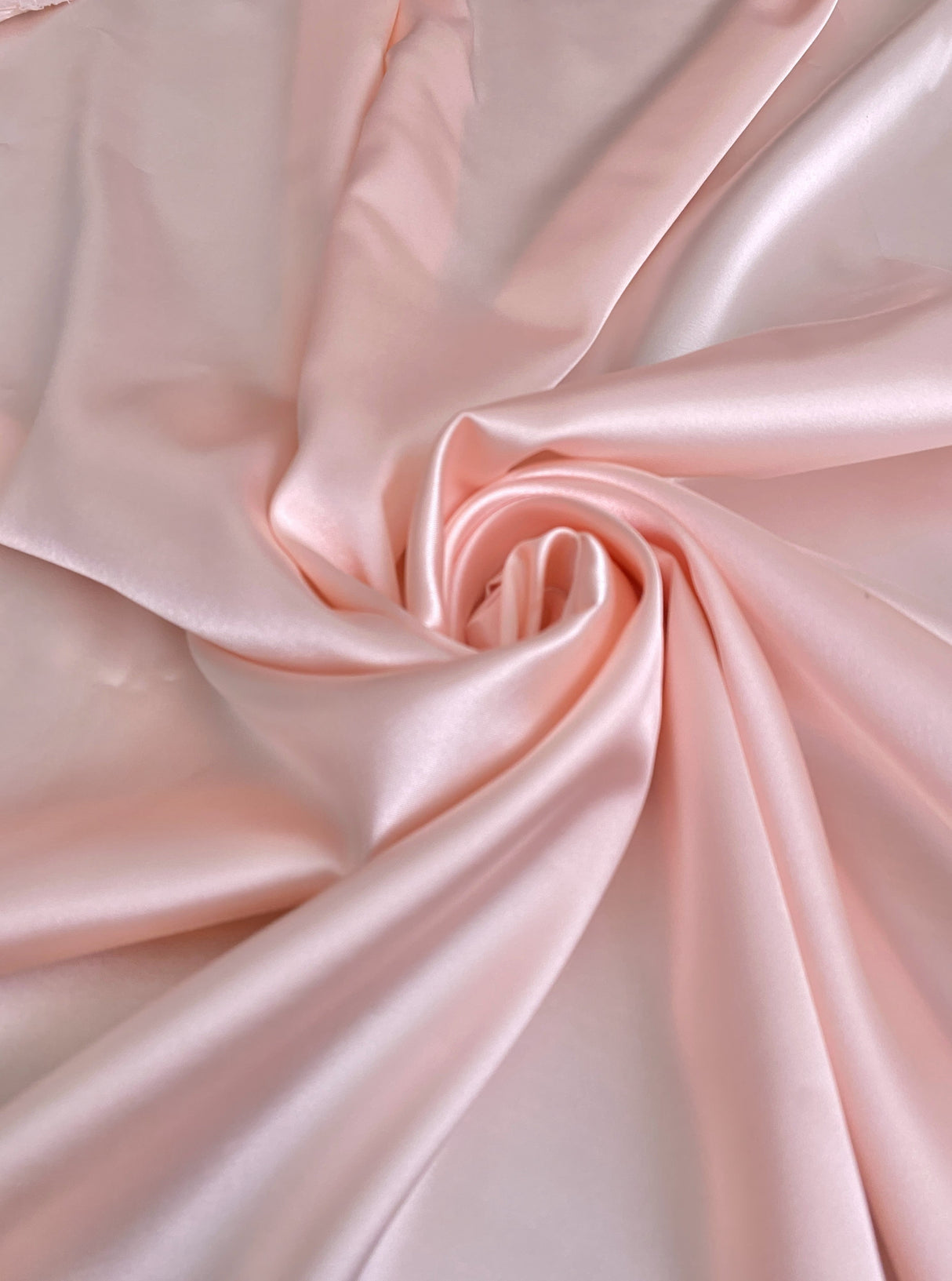 Stretch Satin Blush Pink