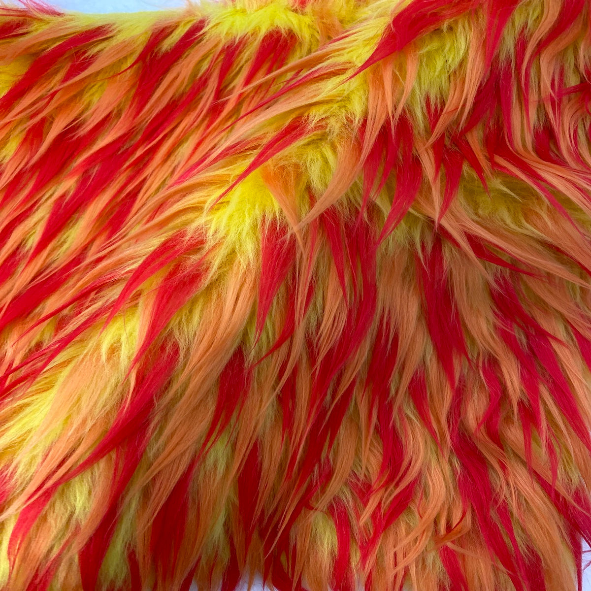 Faux Fur Fabric Three Spike Shaggy Colorful