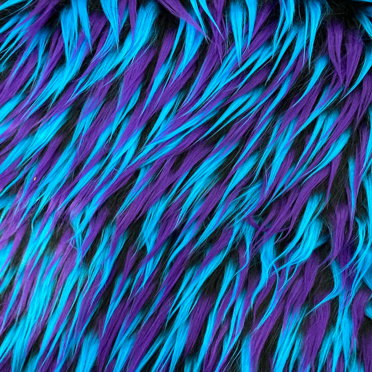 Faux Fur Fabric Three Spike Shaggy Colorful