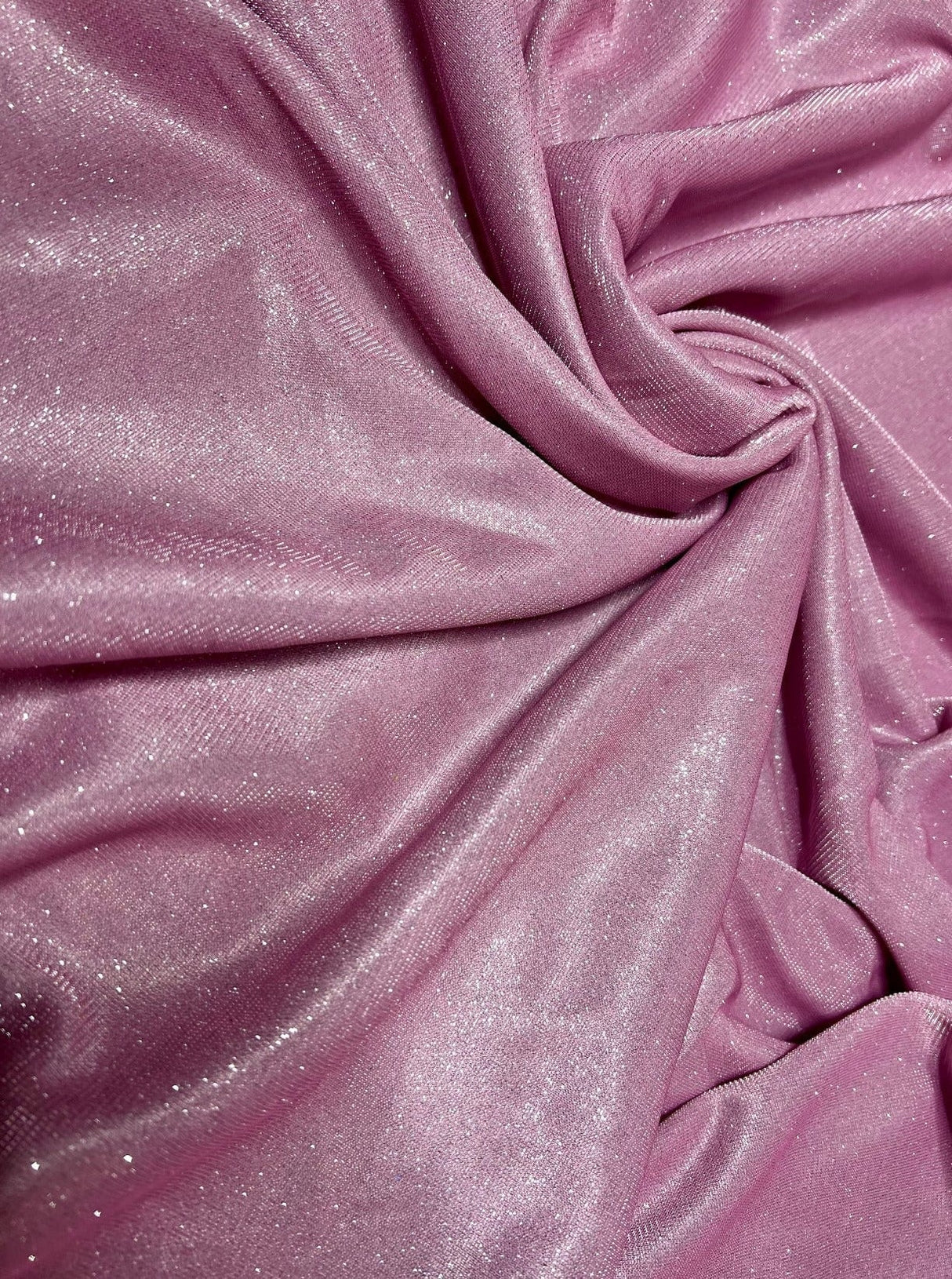 Stretch Metallic Lurex Baby Pink