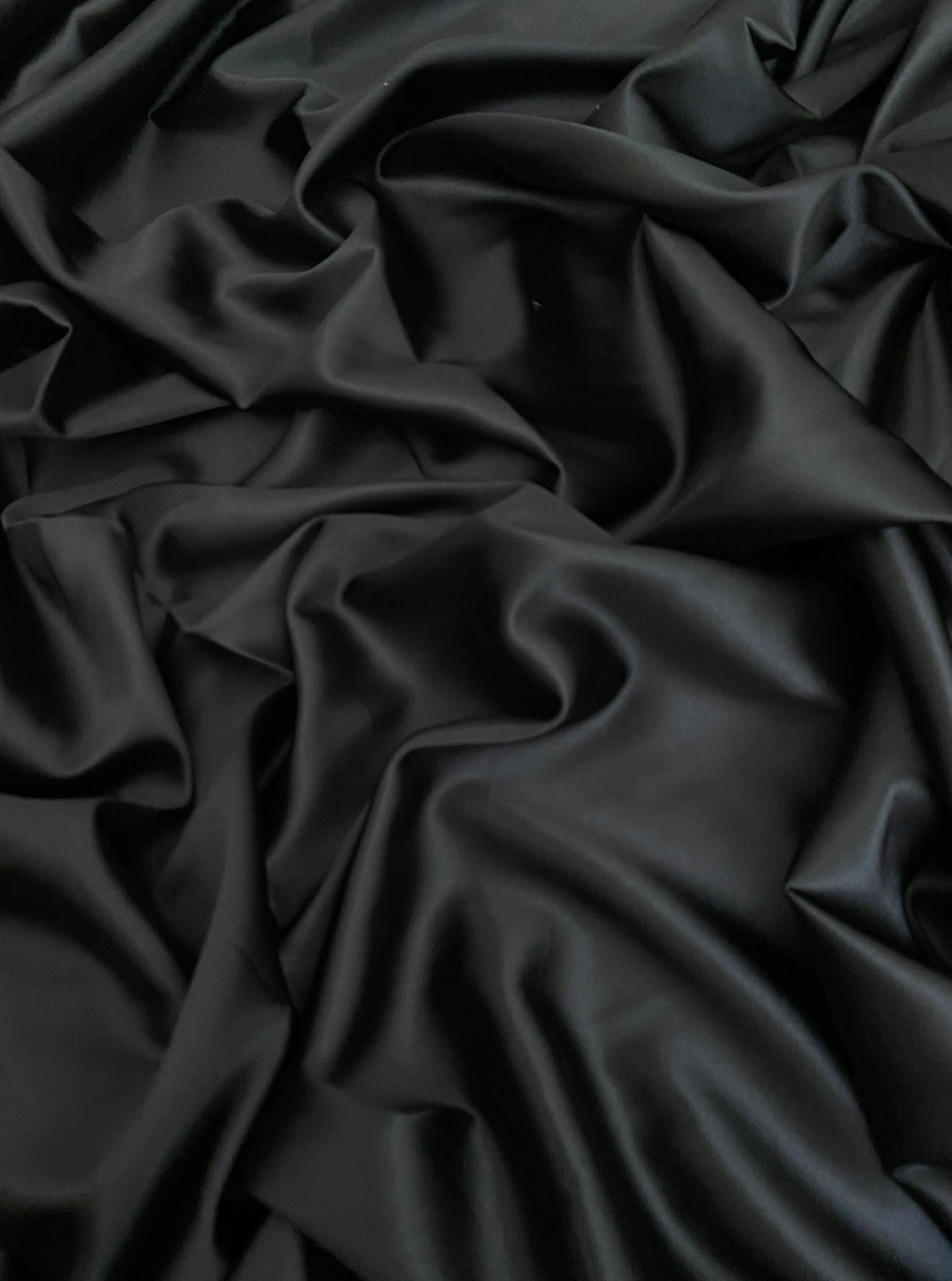 Stretch Satin Black