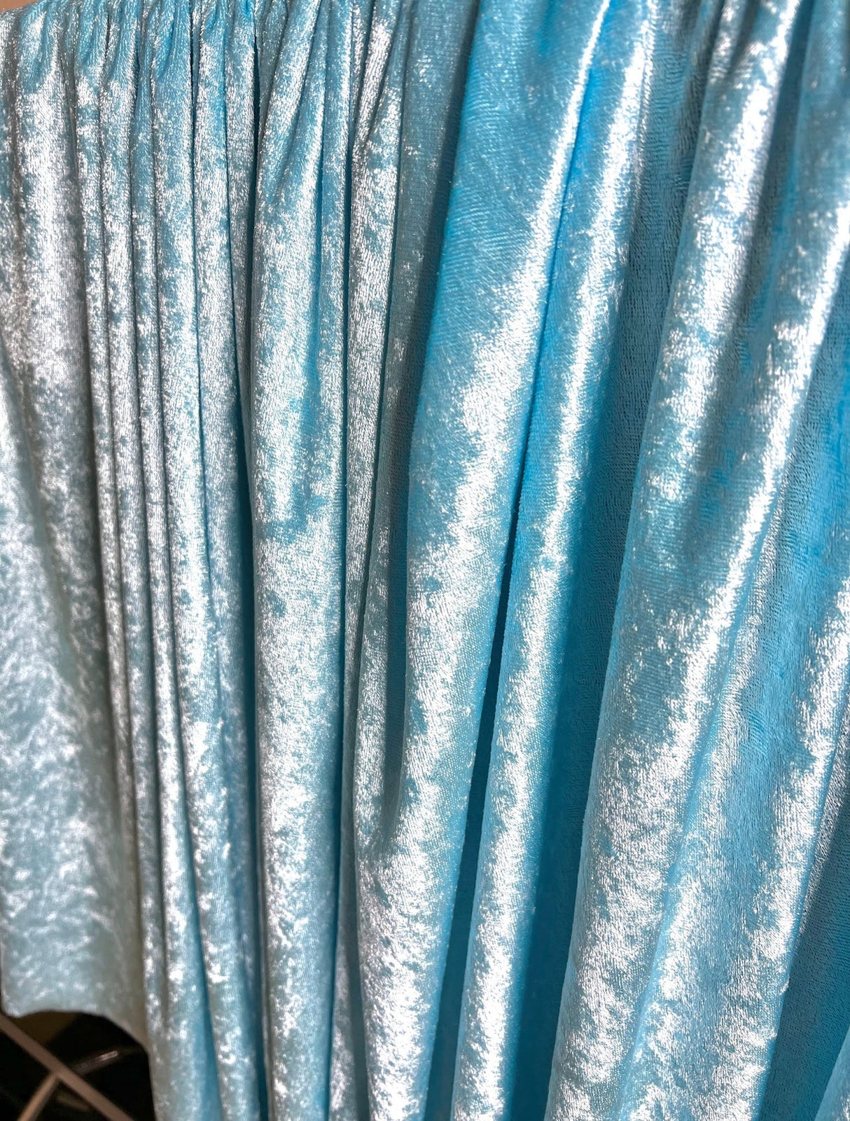 Turquoise Stretch Velvet