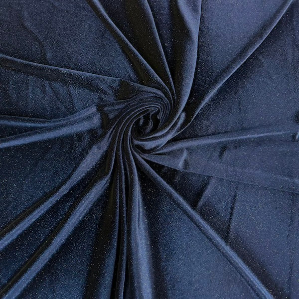 1 Yard Stretch Glitter Velvet Spandex Fabric 60" Wide Soft Shine Fabric for Cosplay & Crafts