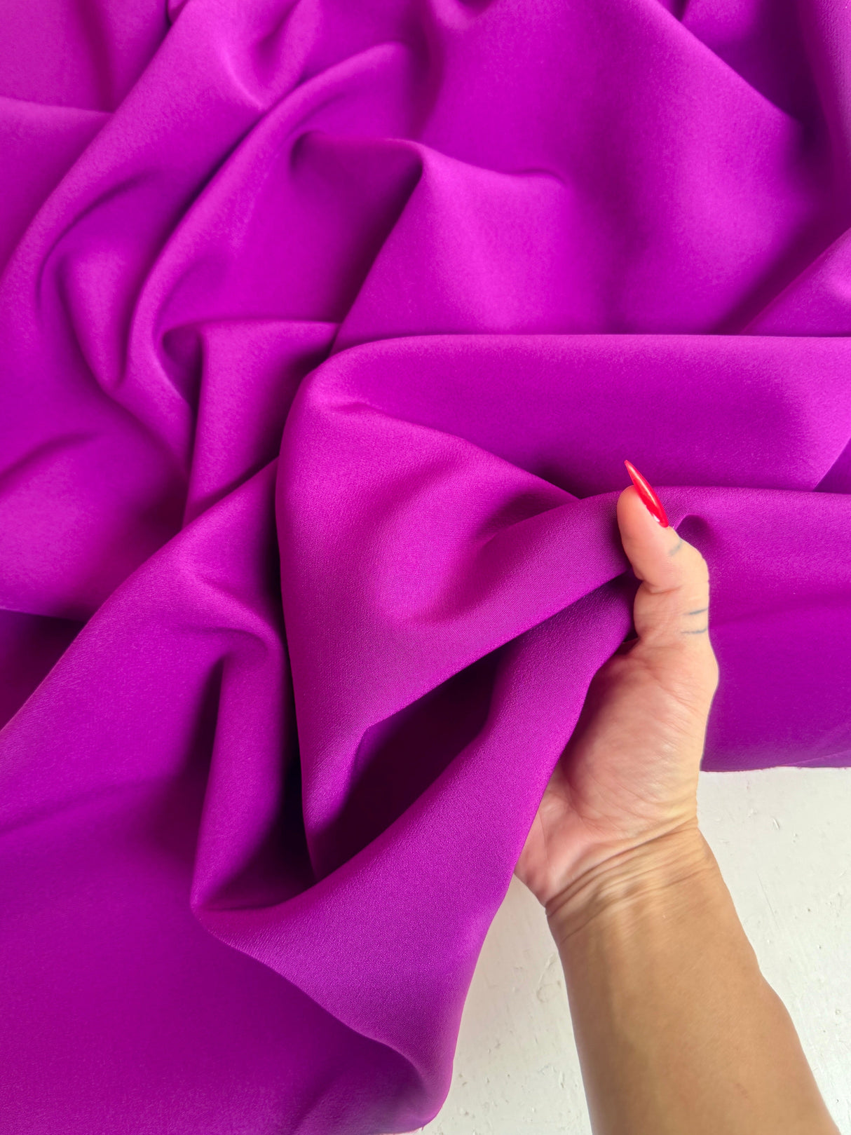 Stretch Crepe Magenta