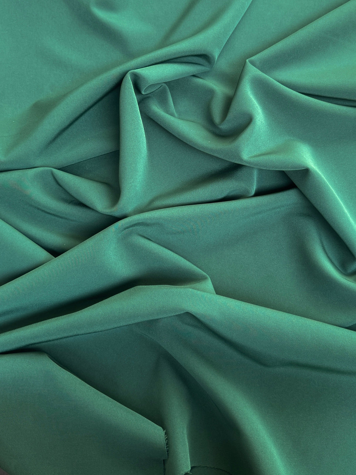 Stretch Crepe Forest Green