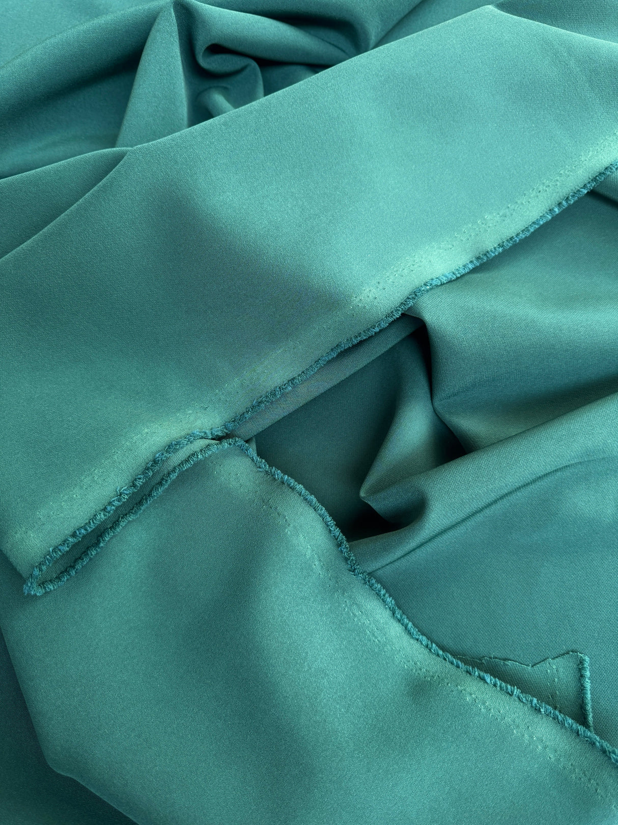 Stretch Crepe Forest Green
