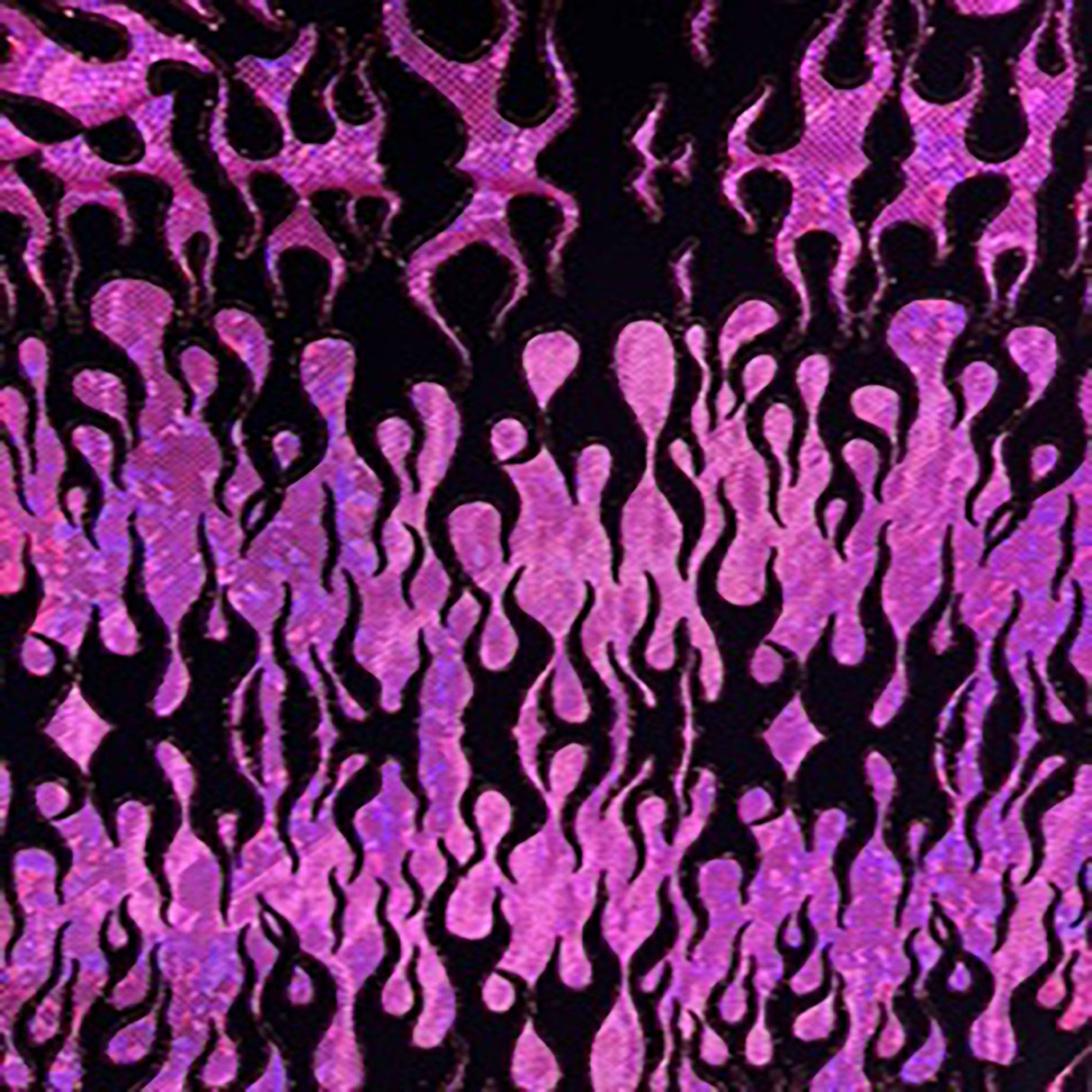 Nylon Spandex Hologram Flame Fabric 60"