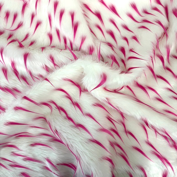 Two Tone Spike Shaggy Faux Fur Fabric - 100 Percent Polyester Fabric, Two-Tone Shaggy Texture, 60" Width, 1.5" Pile Length (1 Yard)