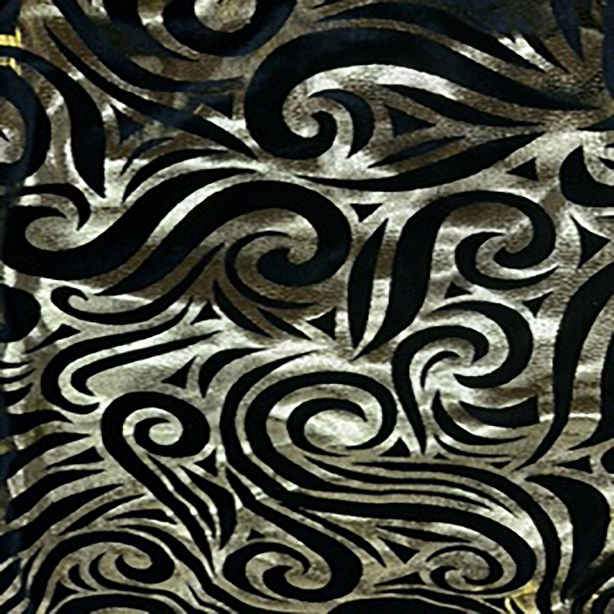 Stretch Polyester Velvet Meta Snake Foil Fabric