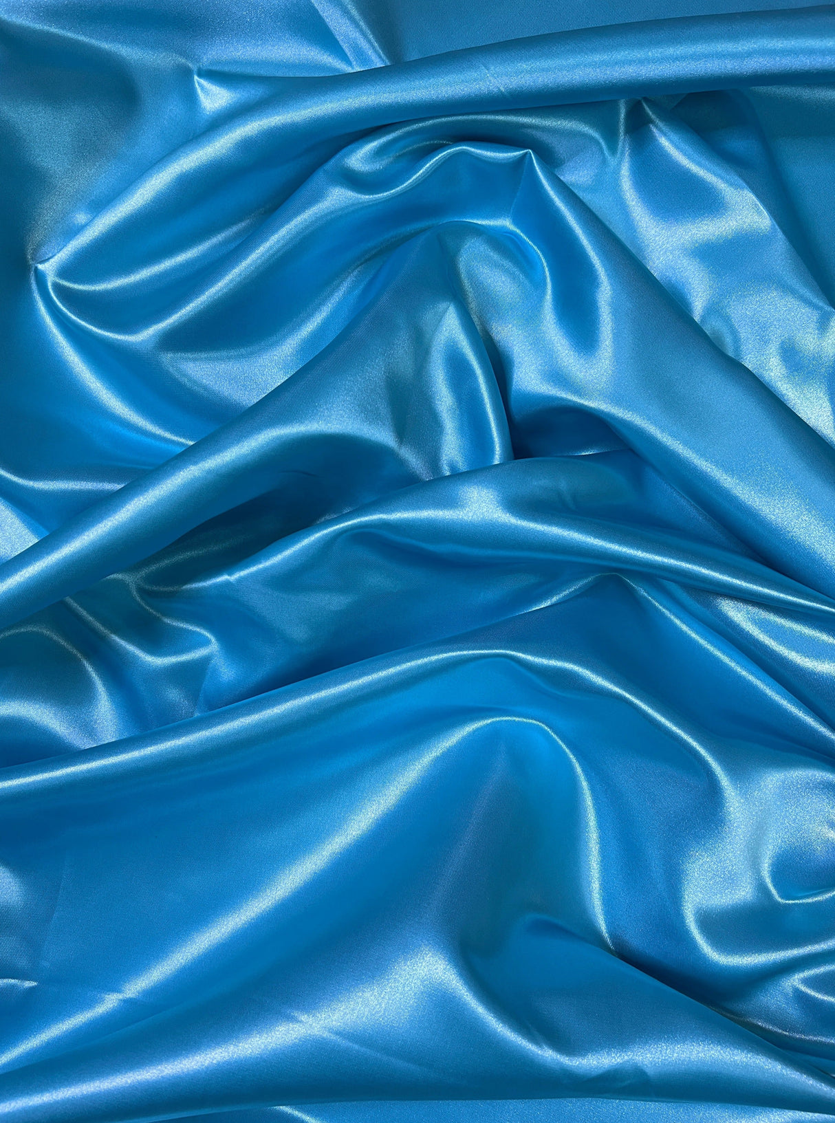 Ocean Blue Duchesse Satin