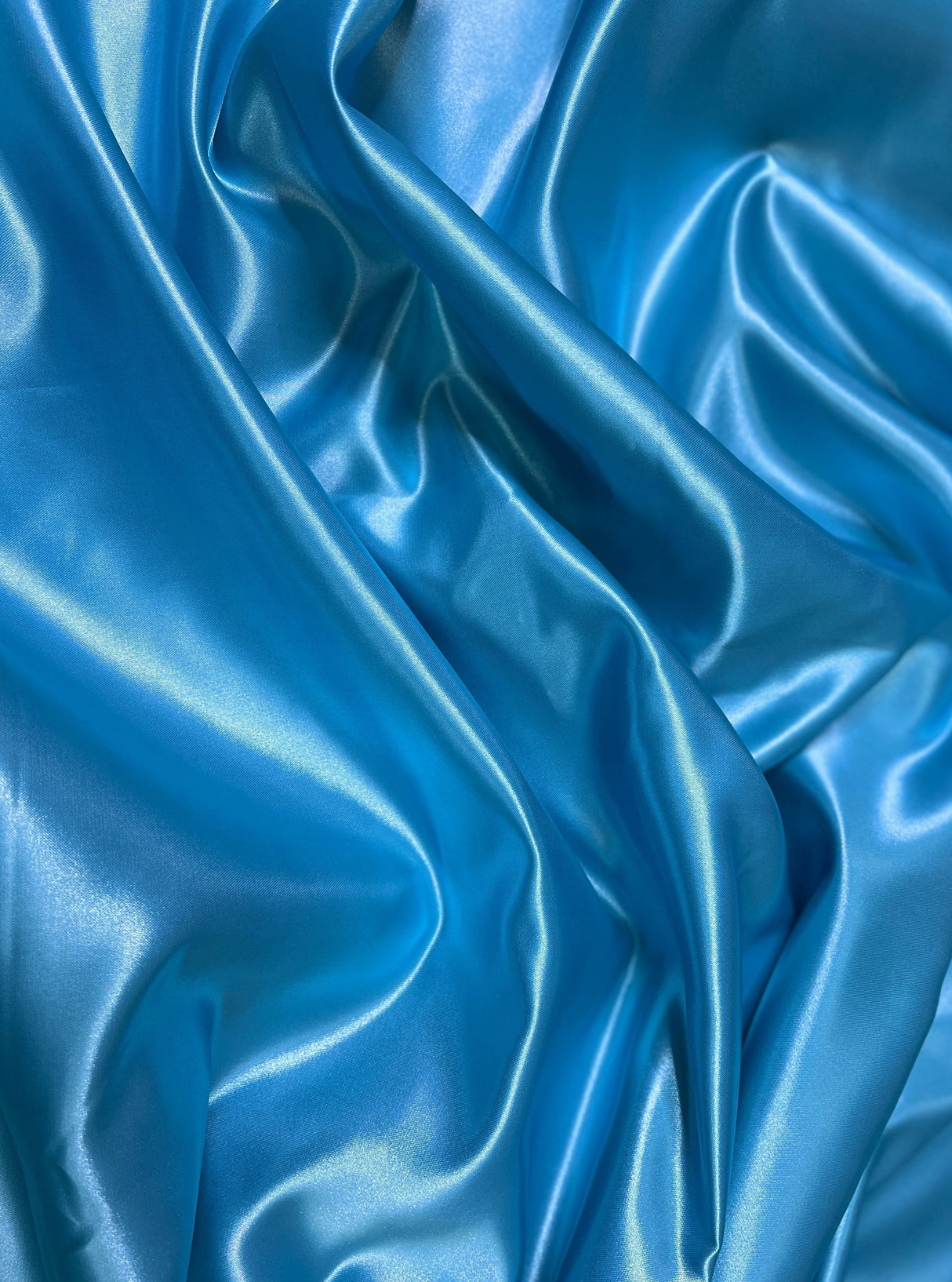 Ocean Blue Duchesse Satin
