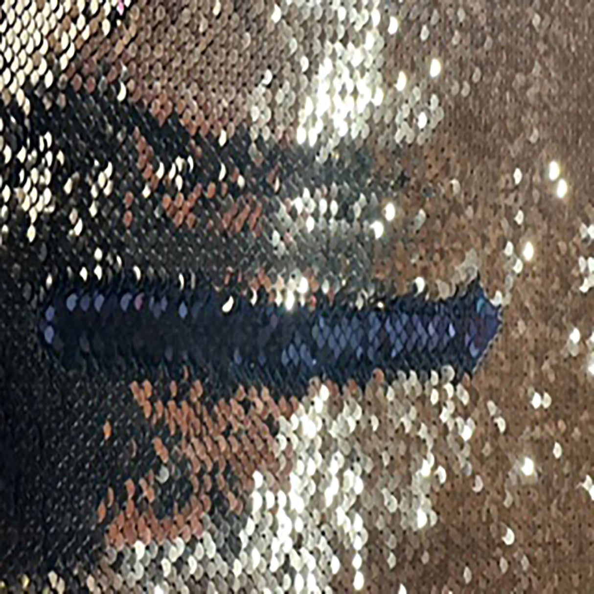 Reversible Sequin Polyester Spandex Fabric 56"
