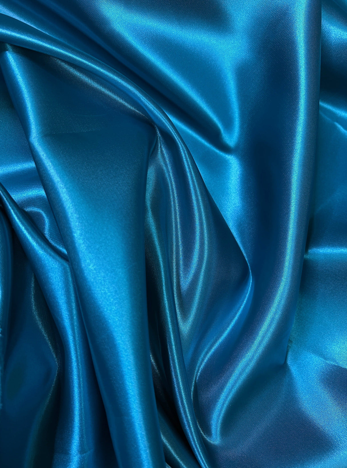 Teal Duchesse Satin