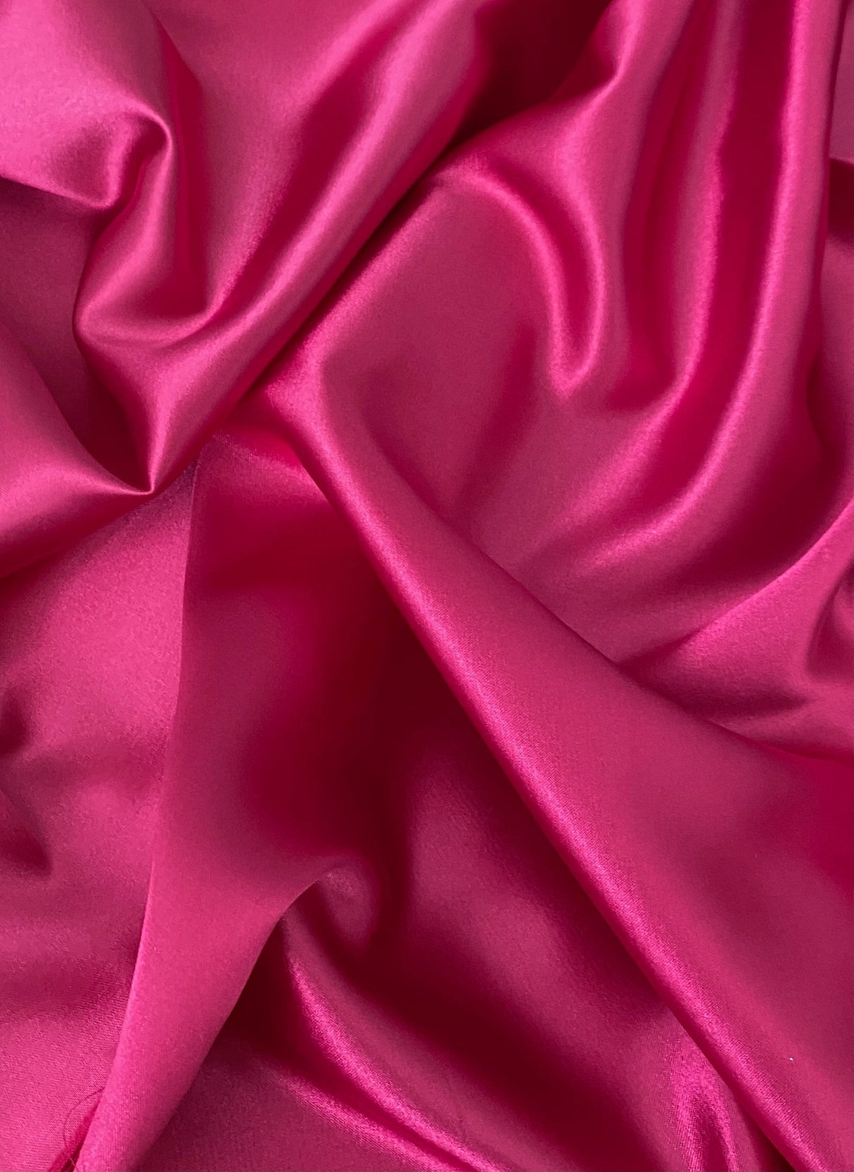 Stretch Silk Charmeuse Hot Pink