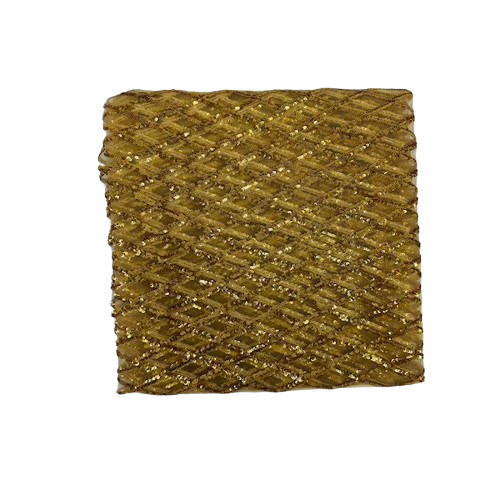 Sequins Stretch Mesh Fabric Diamond Pattern