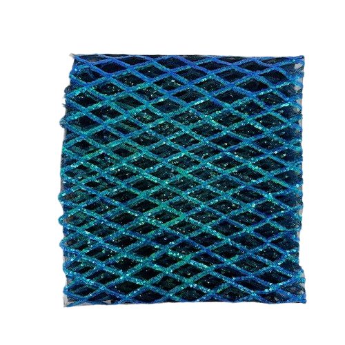 Sequins Stretch Mesh Fabric Diamond Pattern