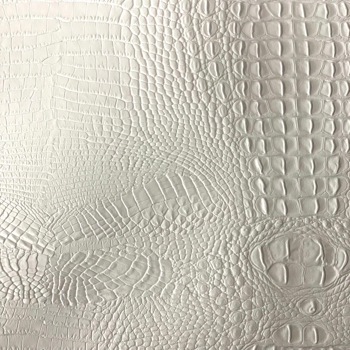 1 Yard Amazon 3D Embossed Gator Faux Leather Vinyl Fabric