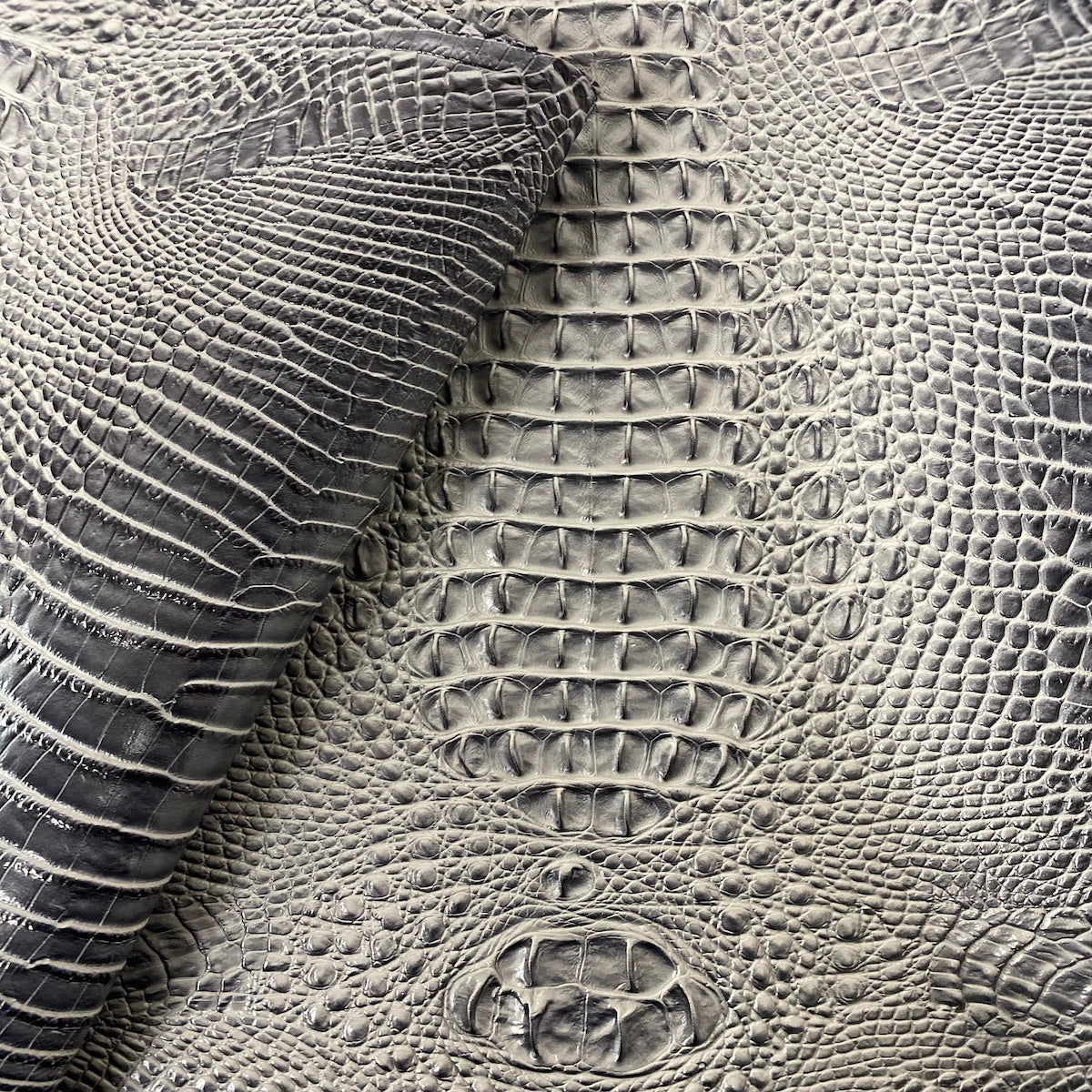 Faux Leather Vinyl Fabric 3D Embossed Gator
