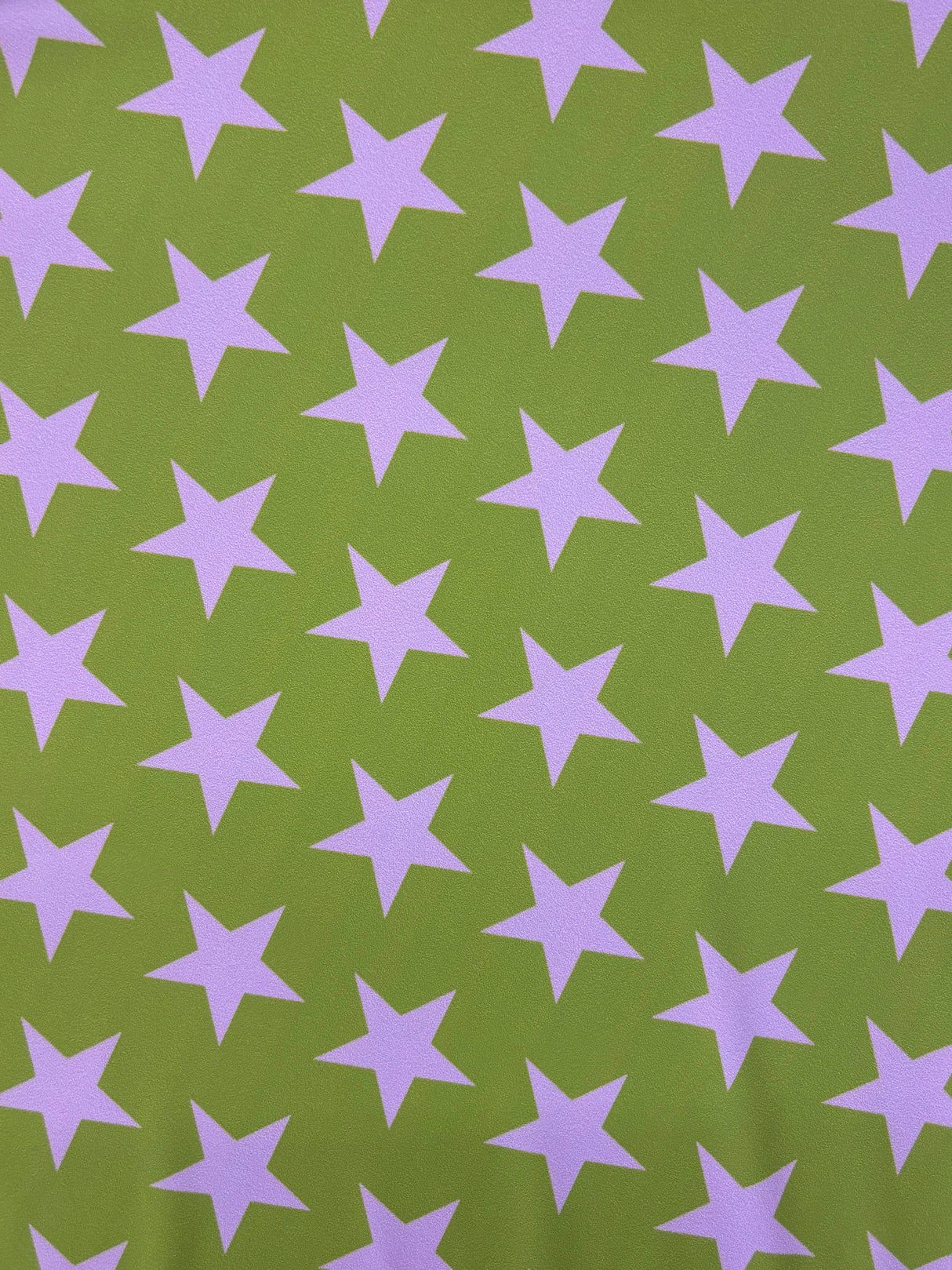 Green And Pink Star Printed Polyester Spandex Fabric - Green And Pink Star Print, 58"/60" Width (1 Yard)