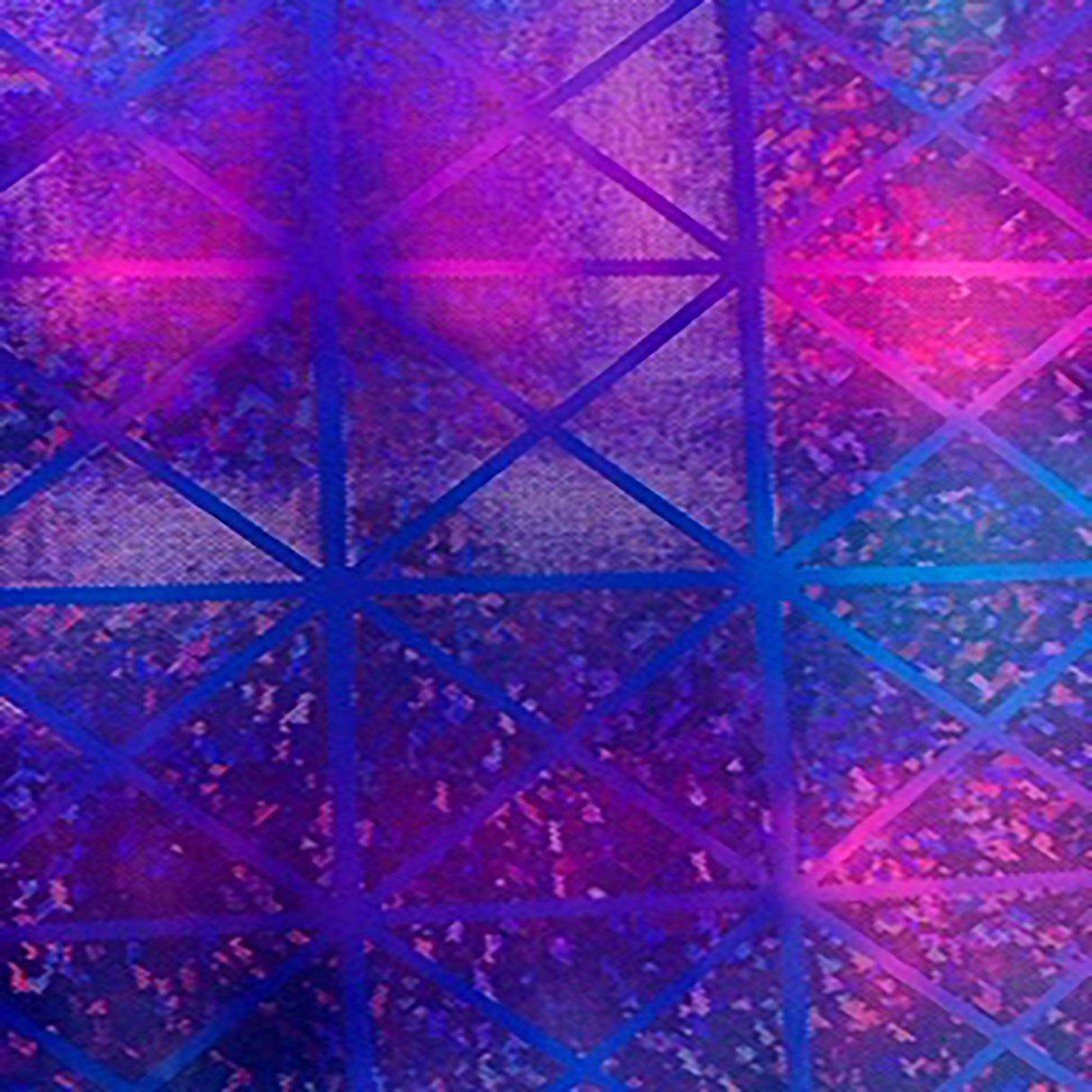 Nylon Spandex Triangle Prism Hologram Foil Fabric