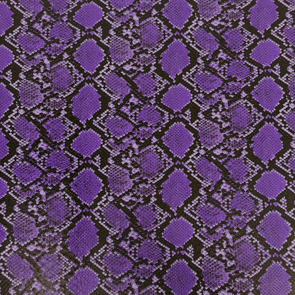 1 Yard Caicos Snake Skin Faux Leather Vinyl Fabric 100% PVC