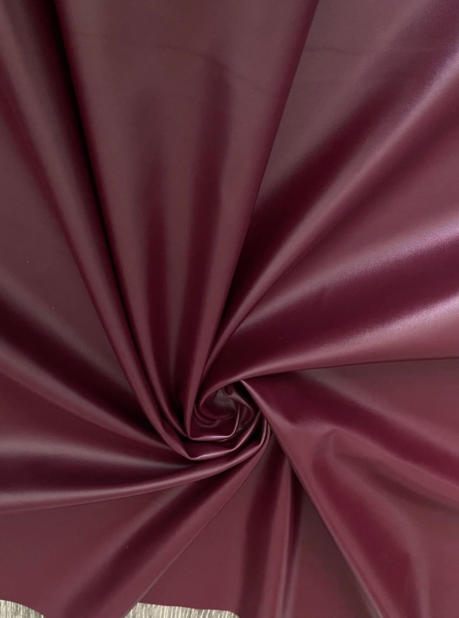Burgundy Stretch Faux Leather