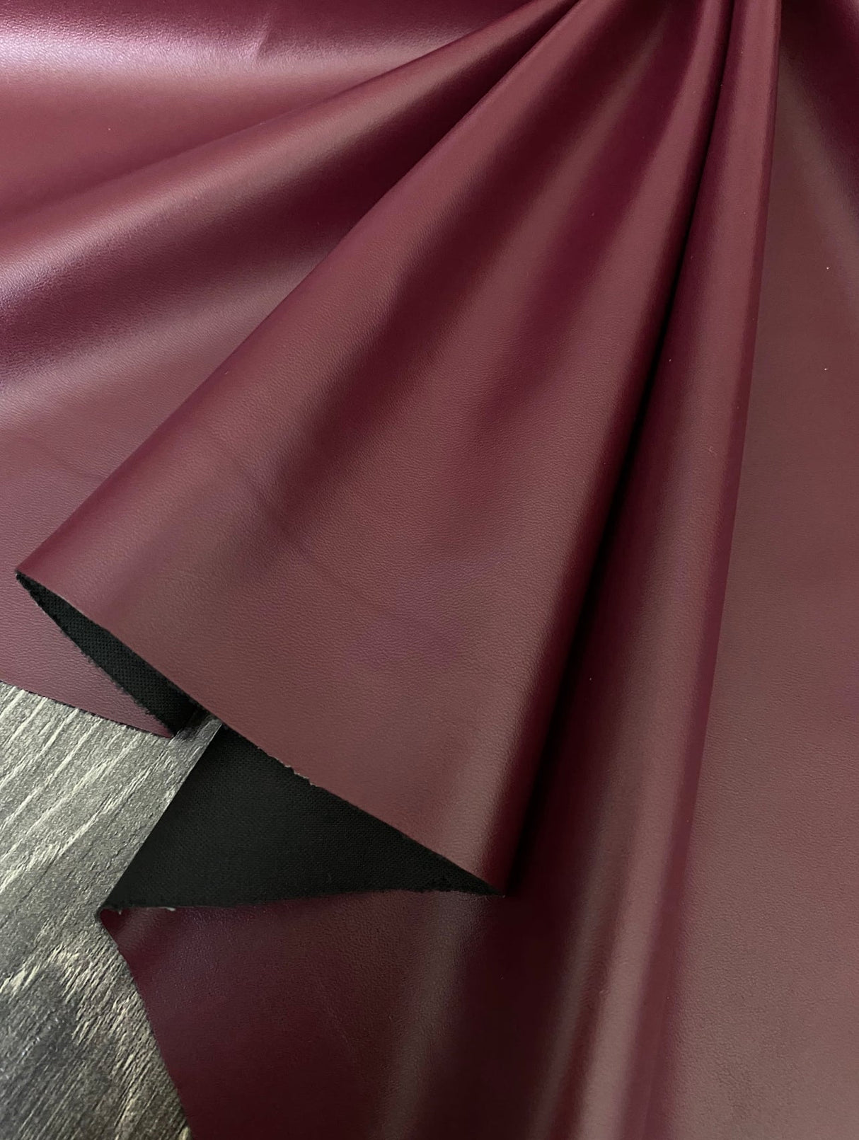 Burgundy Stretch Faux Leather
