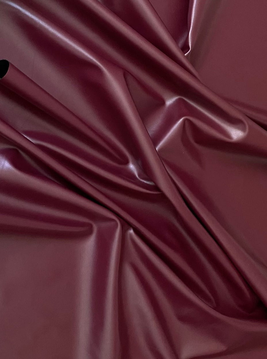 Burgundy Stretch Faux Leather