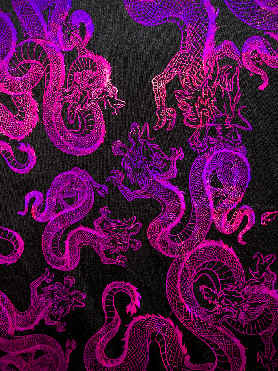 Dragon Empire Poly Spandex Foil Fabric - Shiny Reflective Holographic, 58"/60" Wide