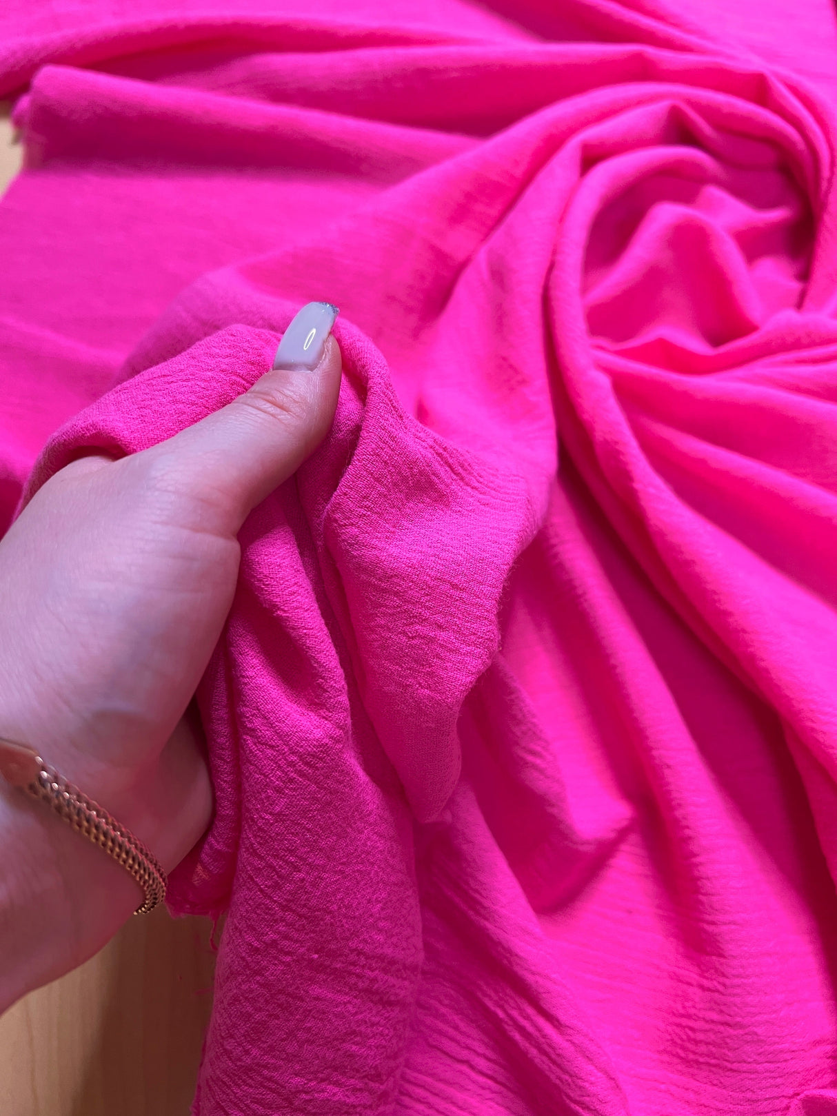 Hot Pink Cotton Gauze