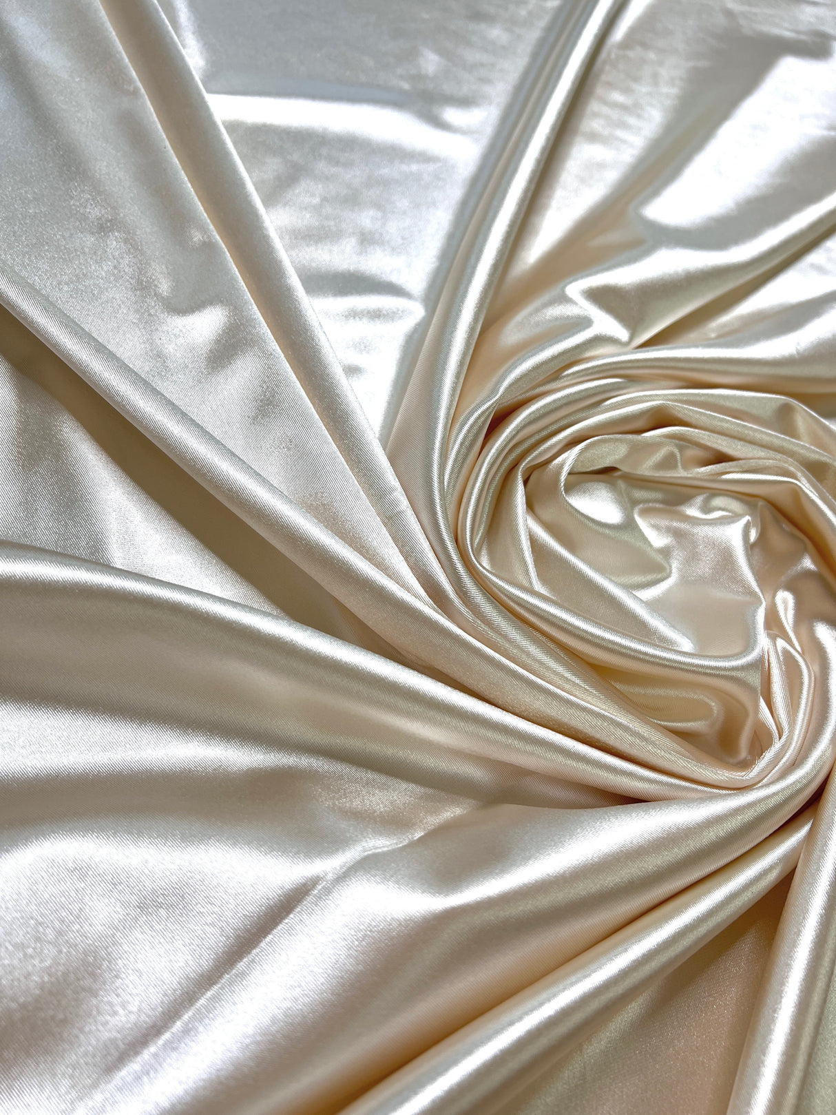 Ivory Shiny Nylon Spandex
