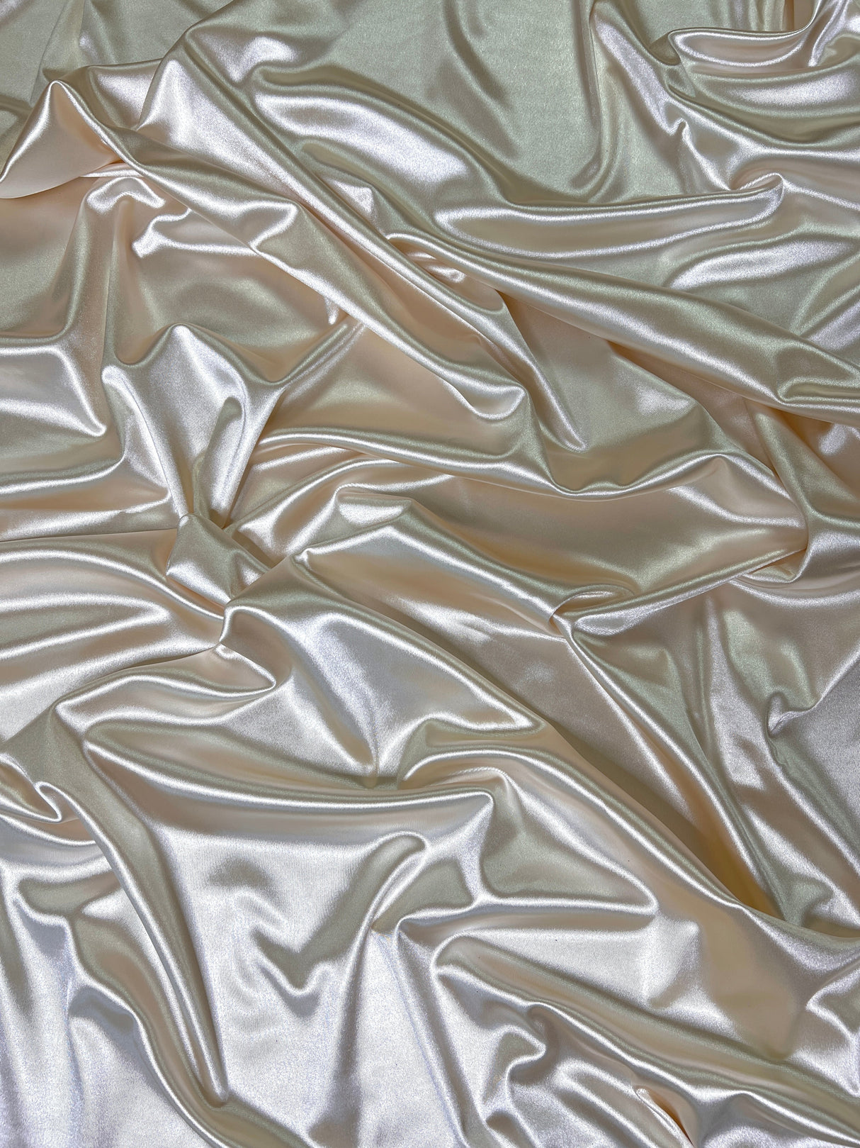 Ivory Shiny Nylon Spandex